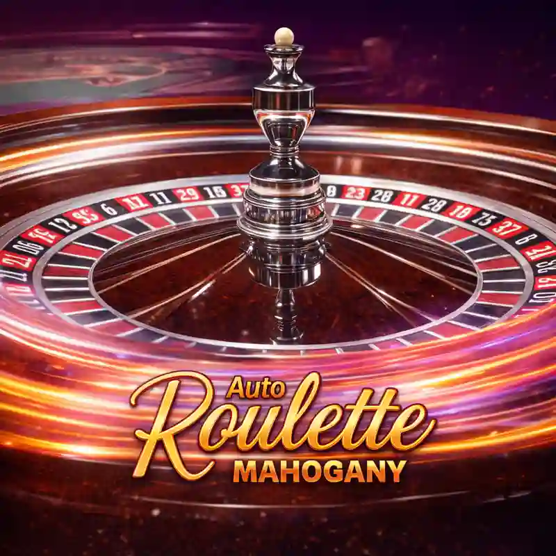 Mahogany Auto Roulette luxury casino game interface at okebet3